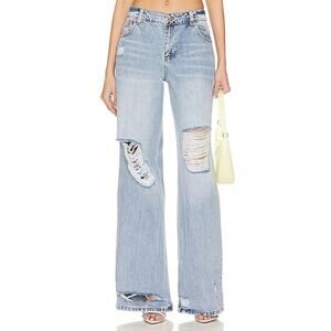 Retrofete 'Luca' Blue Cotton Jean Size 28